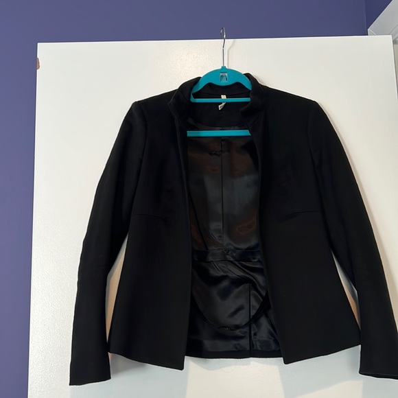 Katayone Adeli size 2 black fitted wool jacket - Picture 1 of 12